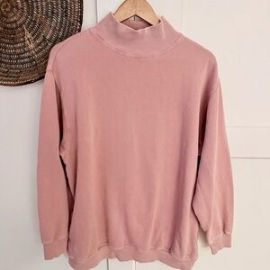 Aerie Pocketed Relaxed Oversized Mauve Sweatshirt M